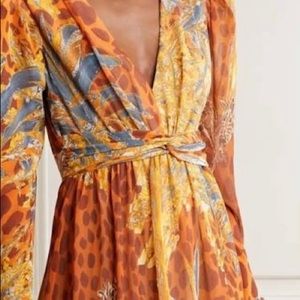 PATBO Margot printed chiffon maxi dress